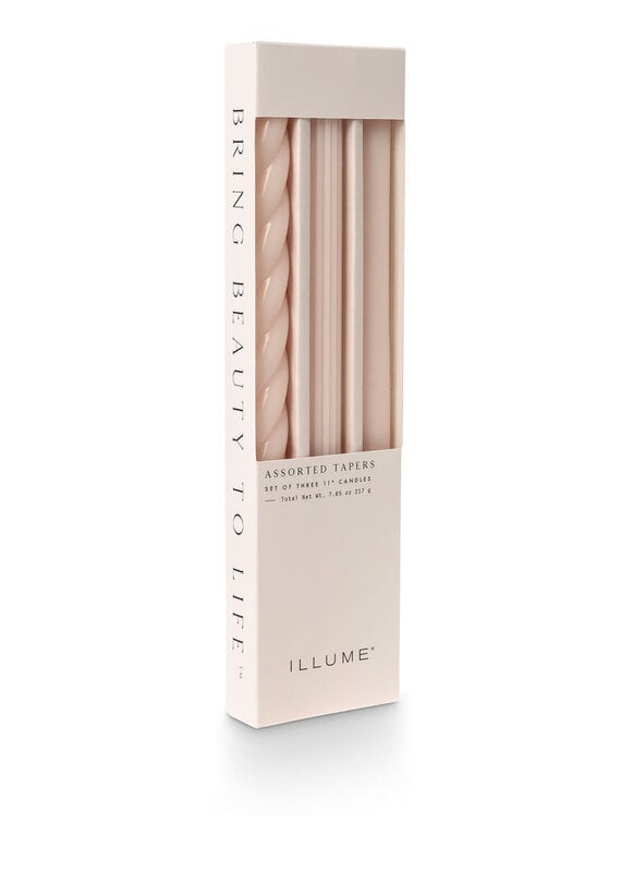 Assorted Candle Tapers 3-Pack - blush