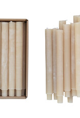 10" Unscented Taper Candles Powder Finish Single