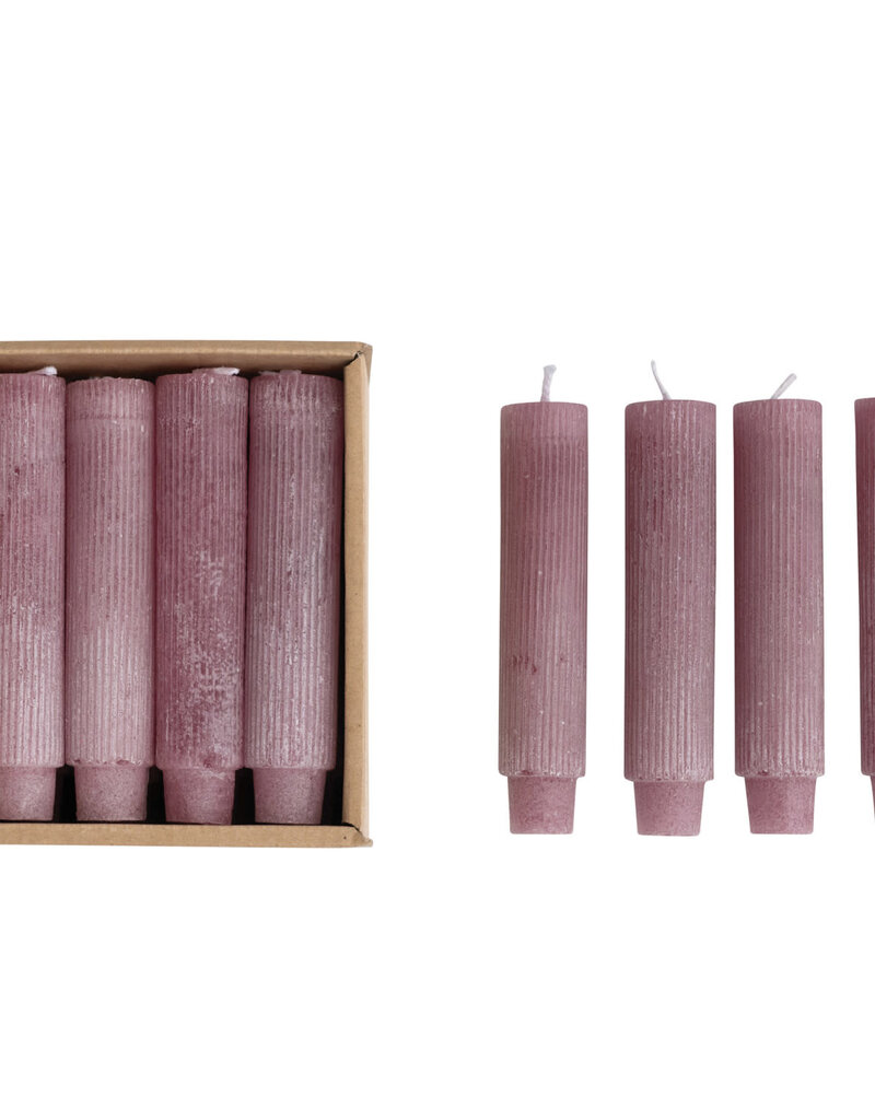 5" Unscented Taper Candles -Purple Single