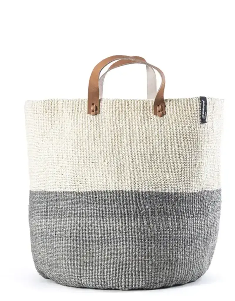 Mifuko Market basket | Natural and light grey duo Size L / Large