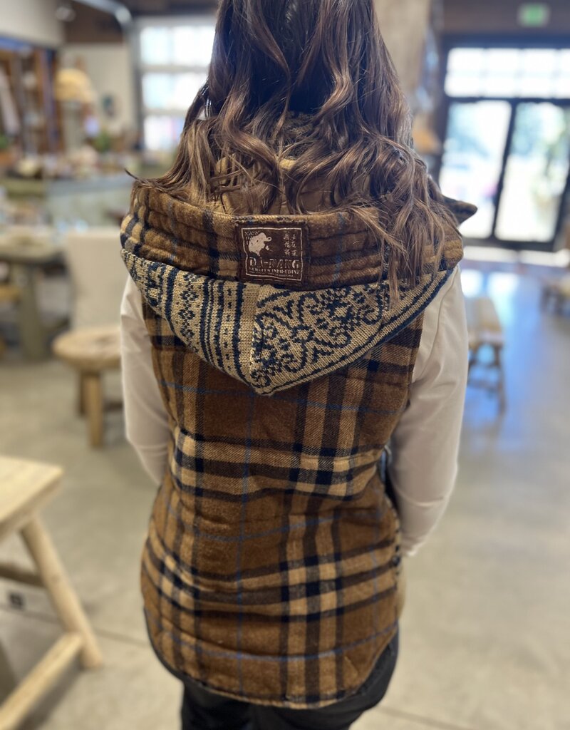 Dark Blue Vest w/Hood - Medium