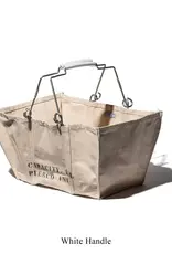 Accordion Market Basket - White