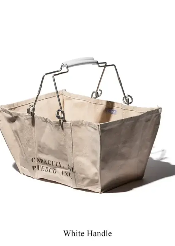 Accordion Market Basket - White