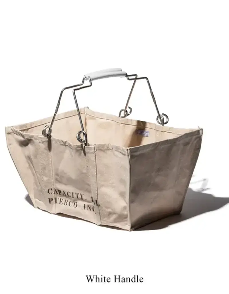 Accordion Market Basket - White