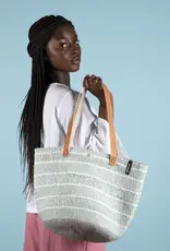 Mifuko Pamba shopper basket | Light blue twill weave M Size M Medium Market Basket Shopper Shopping Bag