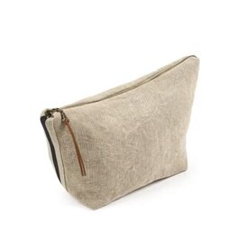 James Cosmetic Bag 13" x 7.5" Flax