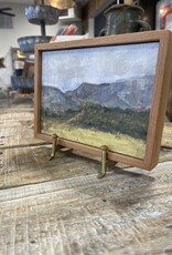 Staci Davies Summer Foothills 5" x 7"  Staci Davies Original Art painting oil artwork canvas frame mountain
