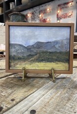 Staci Davies Summer Foothills 5" x 7"  Staci Davies Original Art painting oil artwork canvas frame mountain