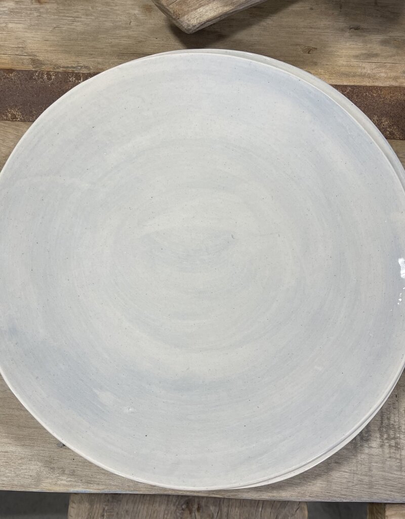Wonki Wear Artwell Dinner Plate - 11" - Egg blue dish hand made