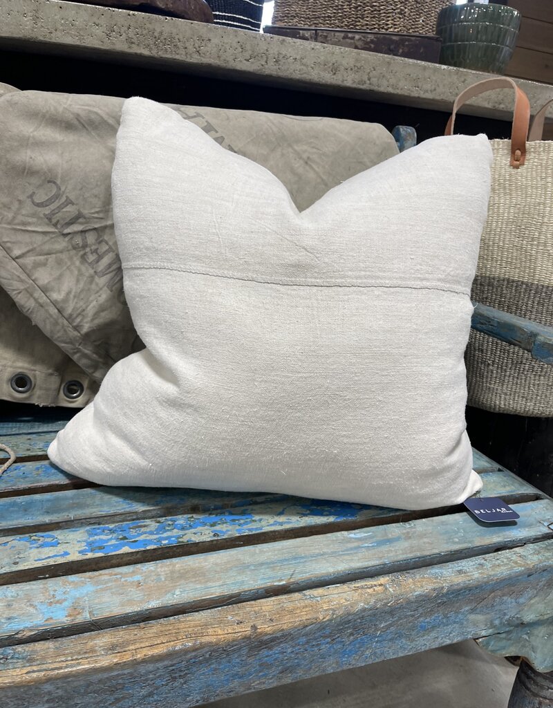 White Linen Pillow