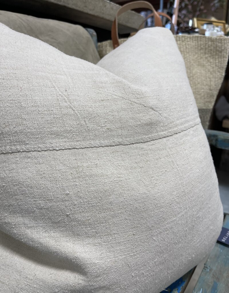 White Linen Pillow