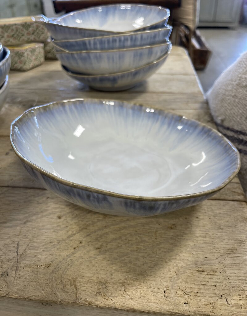 Serving Bowl for Pasta  9" Small Size Brisa Ria Blue