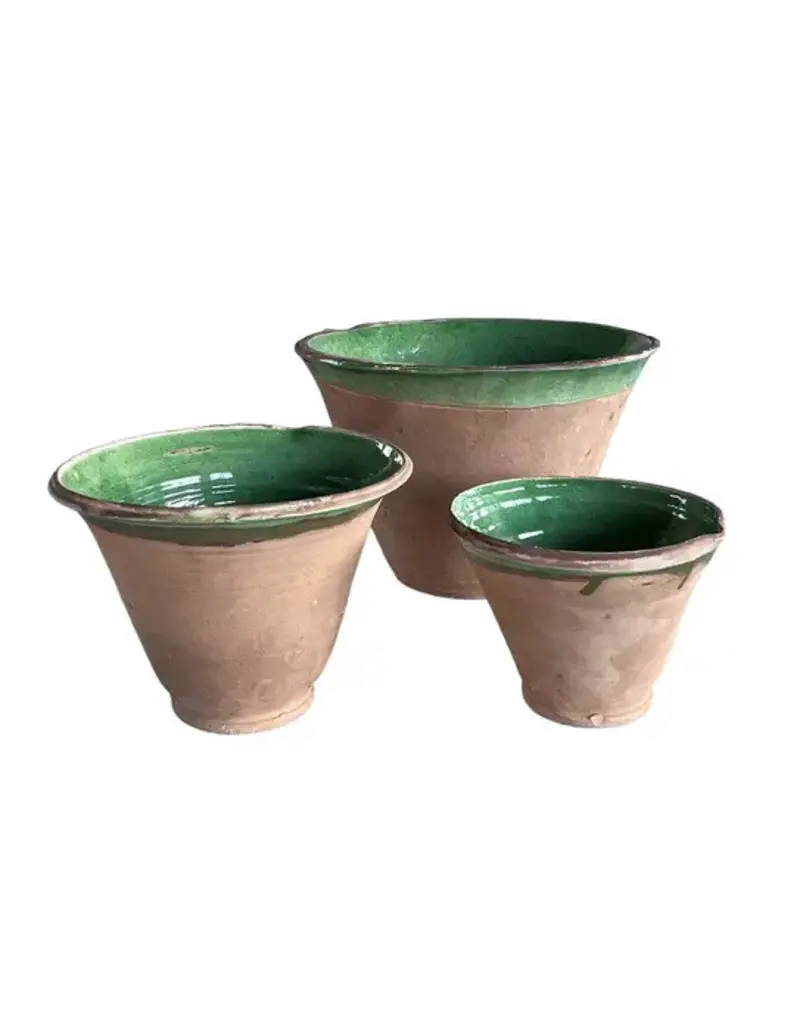 3 PIECE POTTERY -Light Green