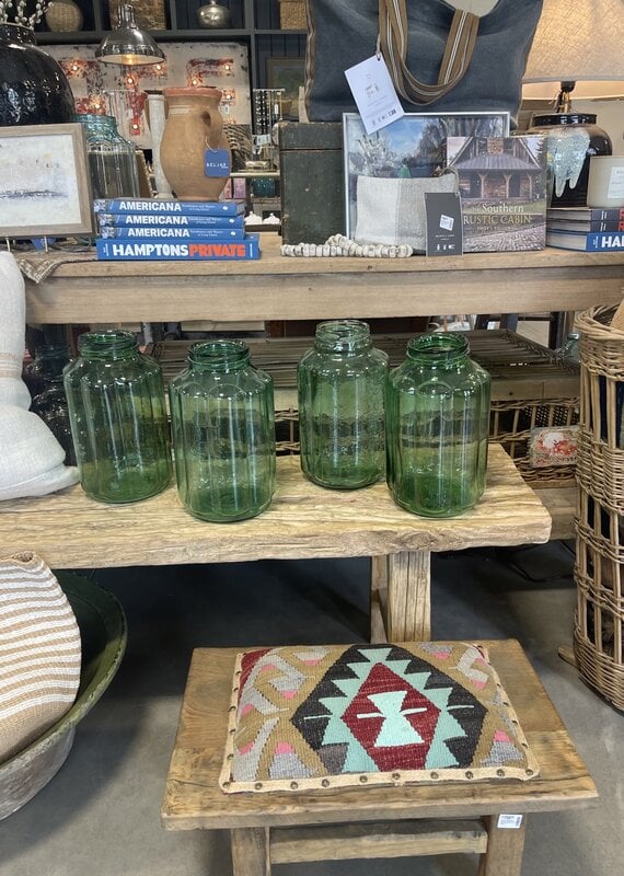 Ribbed Pickling Jar - Green