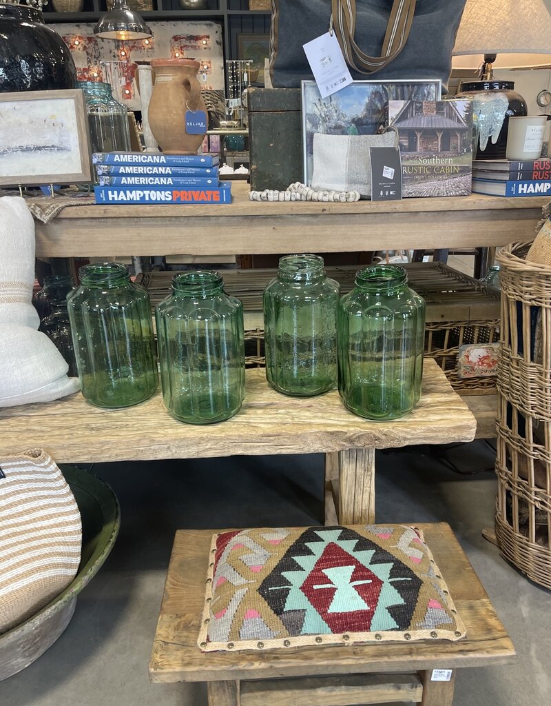 Ribbed Pickling Jar - Green