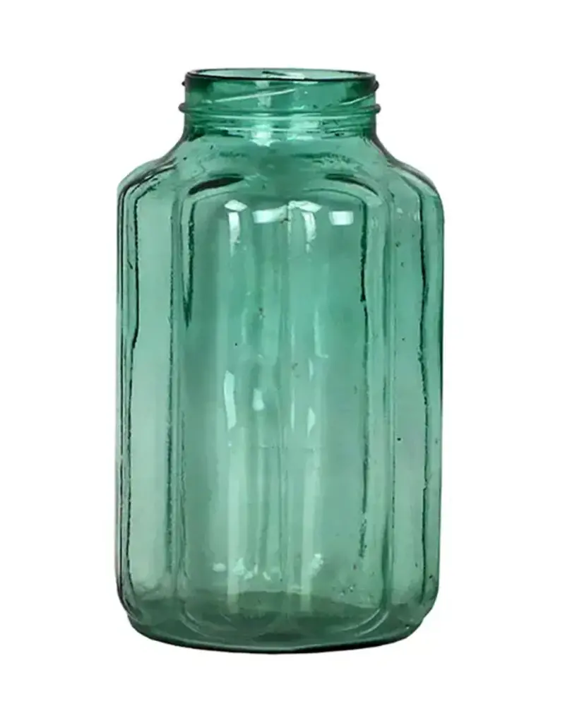 Ribbed Pickling Jar - Green
