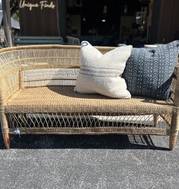 One.World Malawi Cane-Wicker Patio Bench