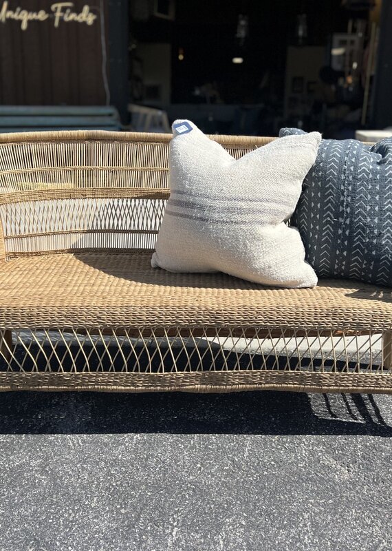 One.World Malawi Cane-Wicker Patio Bench