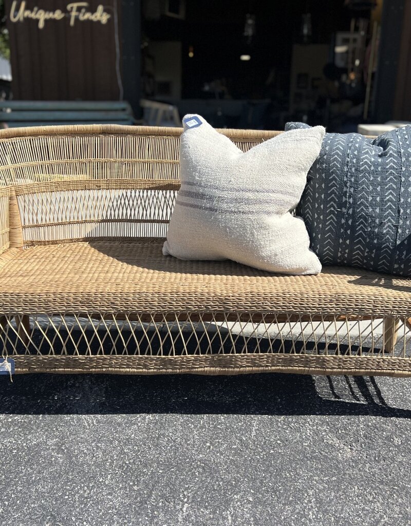 One.World Malawi Cane-Wicker Patio Bench