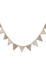 Vintage Cotton Kantha Pennant Garland Light Colors (Each One Will Vary)