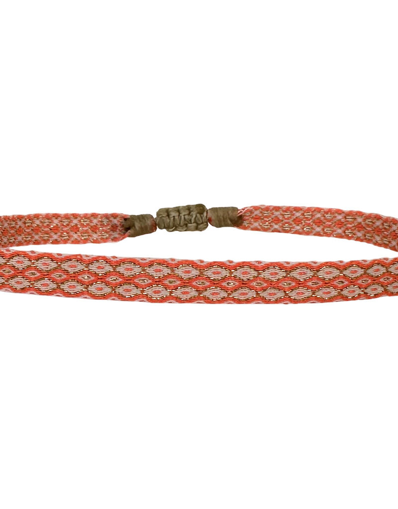 5mm Anklet - Orange Diamond -Closed circumference = 20 cm, open circumference = 32 cm