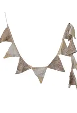 Vintage Cotton Kantha Pennant Garland Light Colors (Each One Will Vary)
