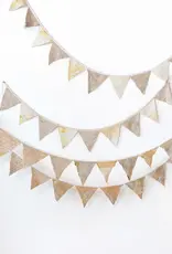 Vintage Cotton Kantha Pennant Garland Light Colors (Each One Will Vary)