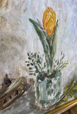 Unknown Expressionist Easter Blooming Tulip Still Life Sweden