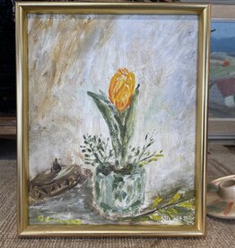Unknown Expressionist Easter Blooming Tulip Still Life Sweden