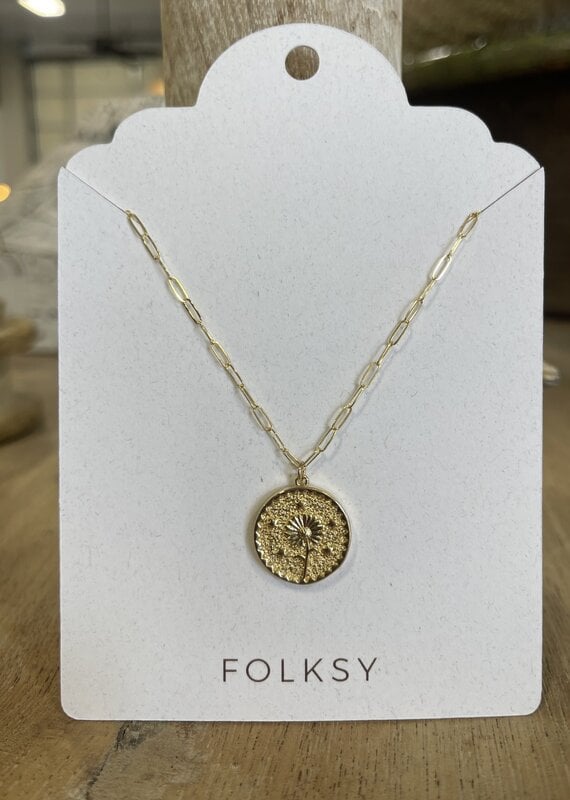 Daisy Medallion Necklace