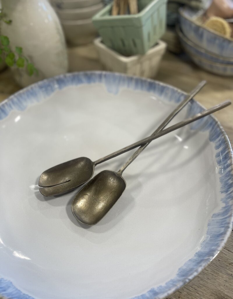 Hayes Salad Servers - Brass