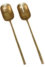 Hayes Salad Servers - Brass