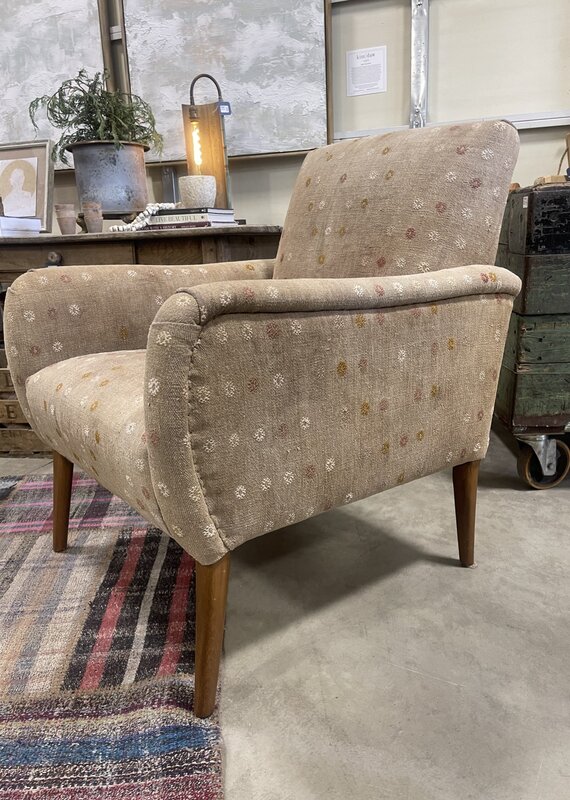 DJEM Brown Hemp Chair w/pattern