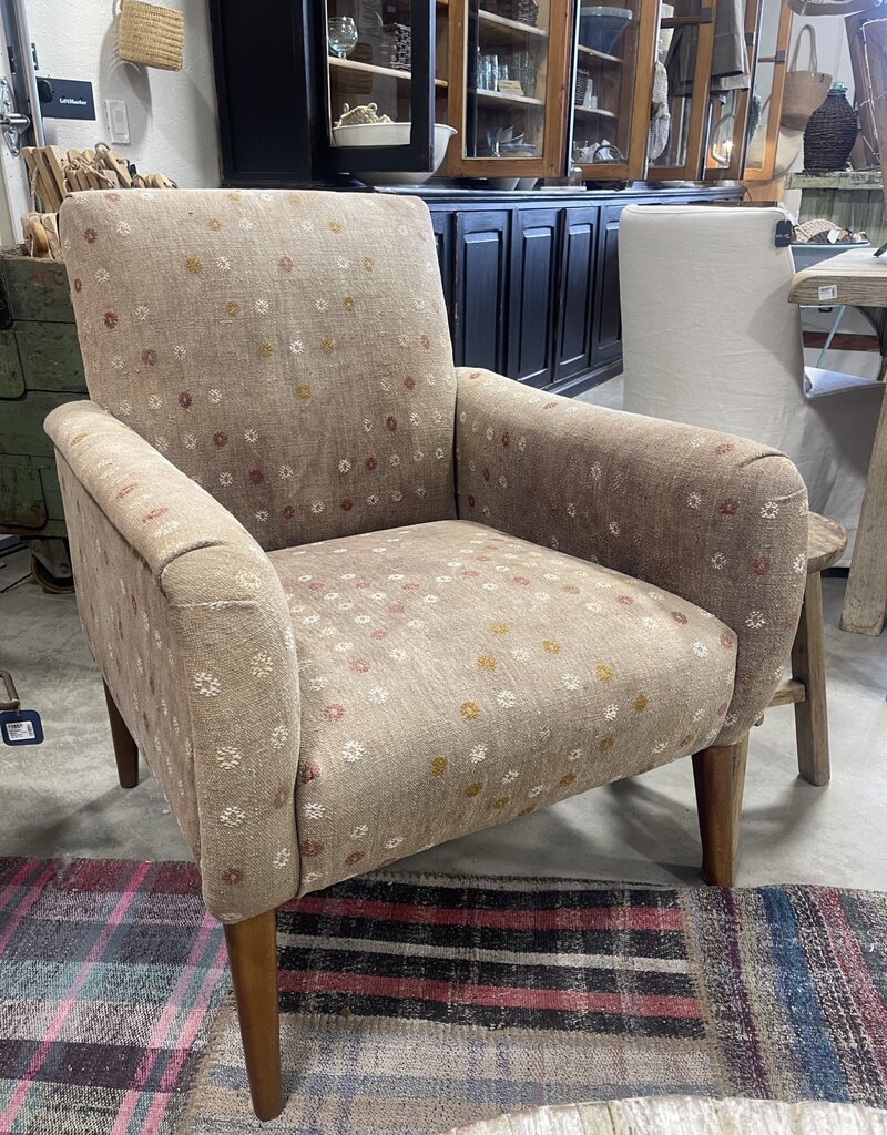 DJEM Brown Hemp Chair w/pattern