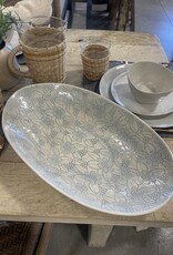 One.World Wonki Etosha Oval Serving Platter X-Large - 17.5" x 10"  x 3" H