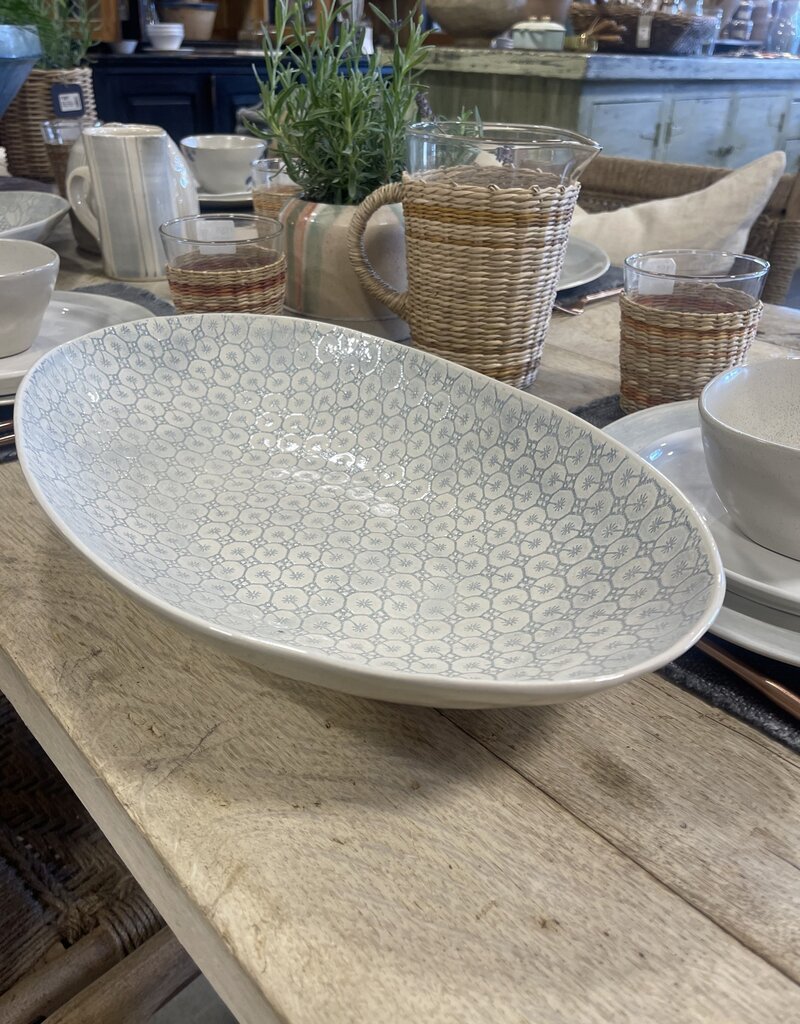 One.World Wonki Etosha Oval Serving Platter X-Large - 17.5" x 10"  x 3" H