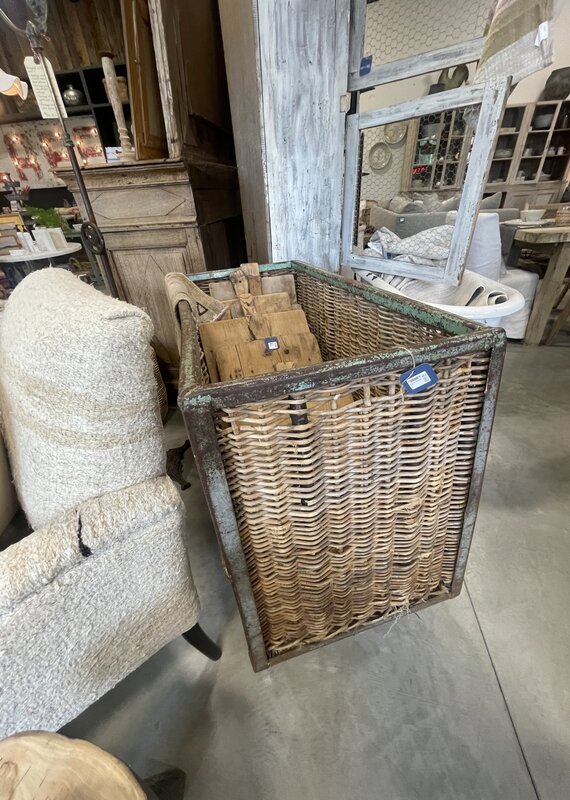 Vintage Carriage Basket Cart