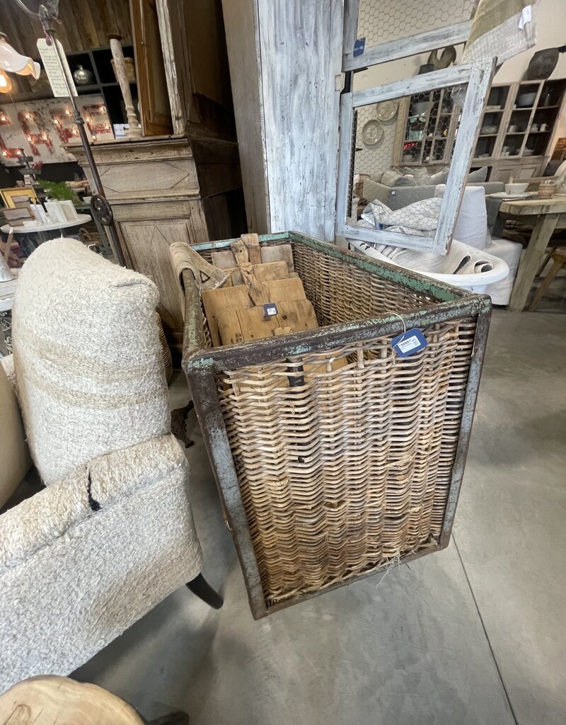 Vintage Carriage Basket Cart