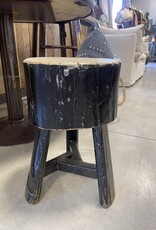 The Porch Black Stump Stool