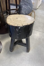 The Porch Black Stump Stool