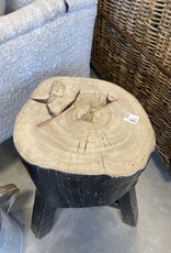 The Porch Black Stump Stool