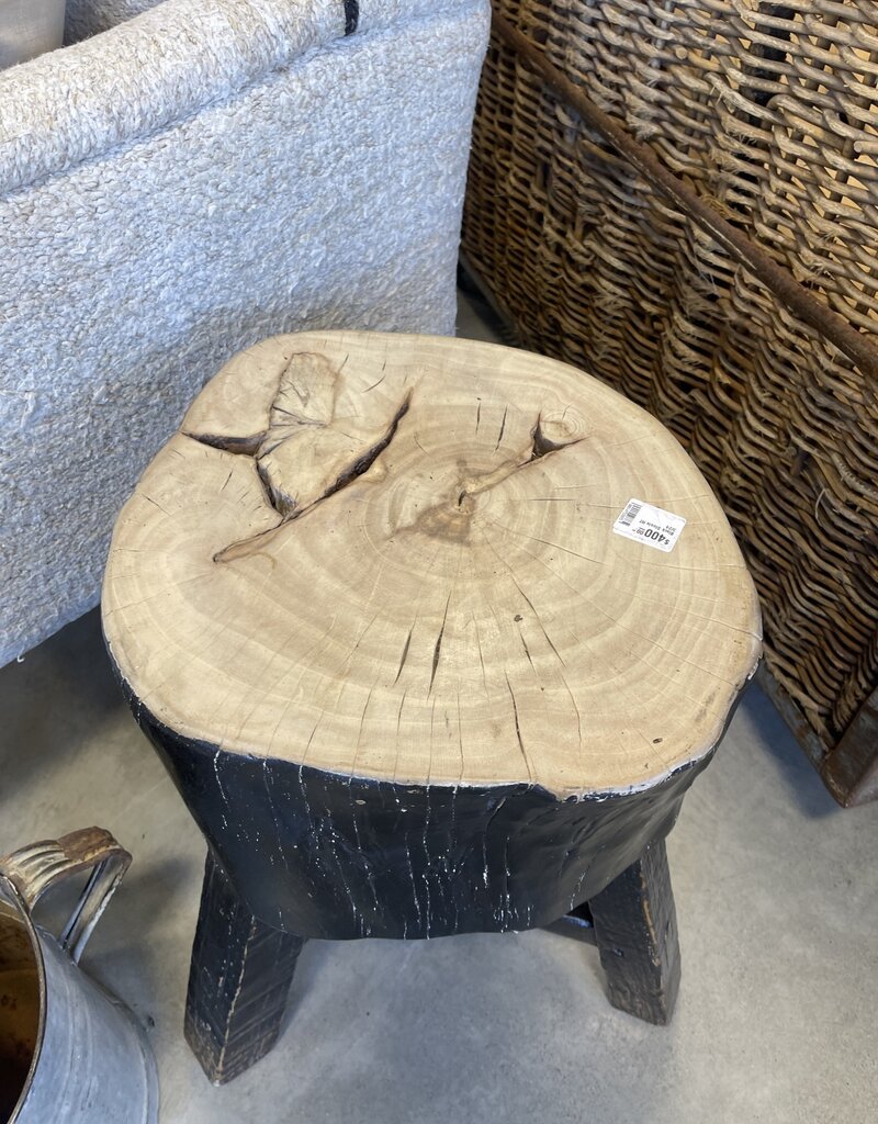 The Porch Black Stump Stool