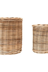 Hand-Woven Wicker Basket, Container or Planter - Large