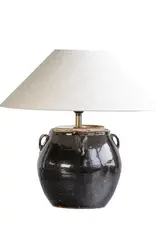 Glazed Handled Pot Table Lamp