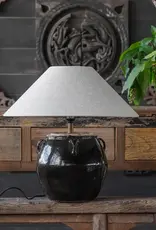 Glazed Handled Pot Table Lamp
