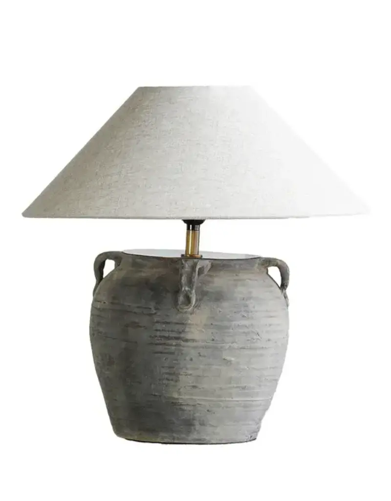 Ceramic Water Pot Table Lamp with Handles