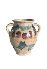 Cottage Crafted 2-Handle Jug, Majolica