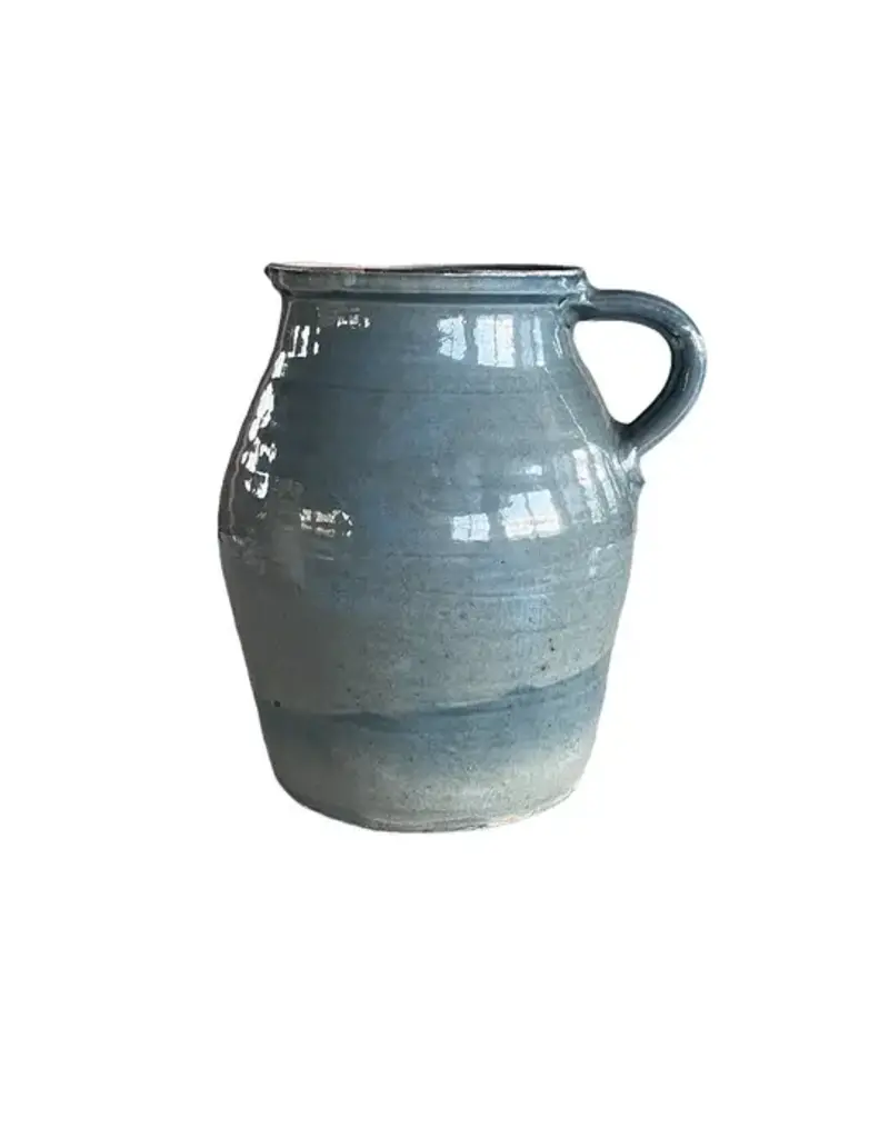Cottage Crafted Jug, Tall, Light Blue