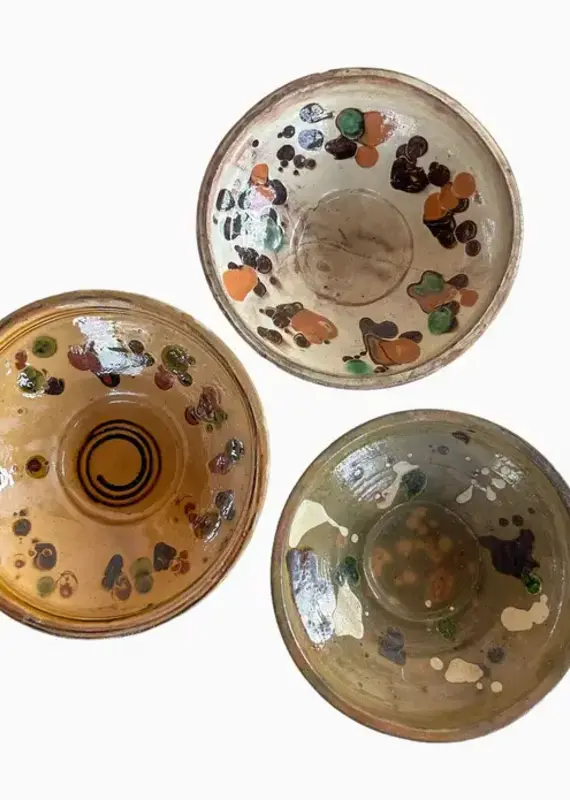 Hand-Painted Folk Art Bowl - Small