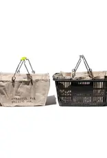 Accordion Market Basket - White